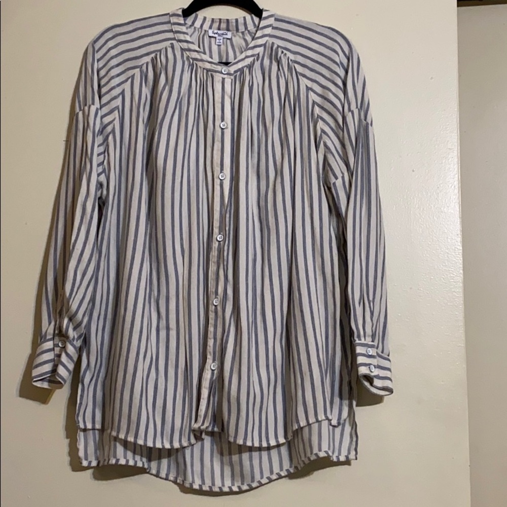 Splendid oversized striped shirt